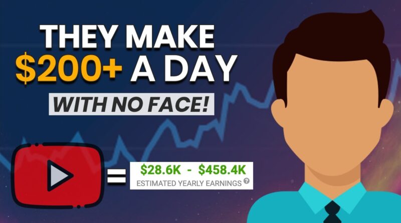 5 Faceless YouTube Channels That Earn $200/Day & How They Make Money Online! 5 Faceless YouTube Channels That Earn $200/Day & How They Make Money Online!
