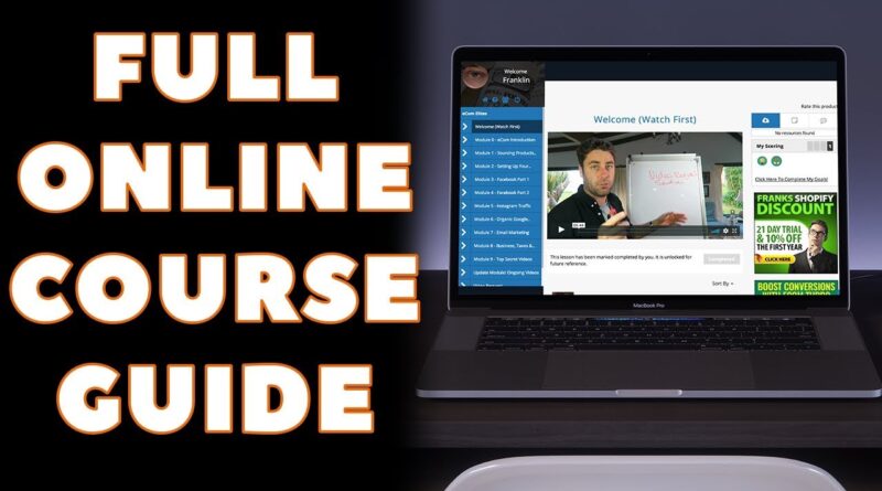 How To Create An Online Course In 50 Minutes (STEP BY STEP)