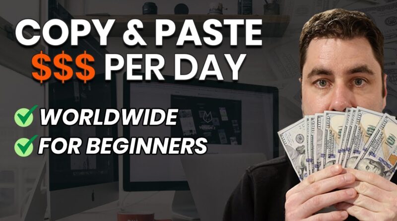 How To Make $100 A DAY Online Copy & Pasting Services! (Make Money Online)