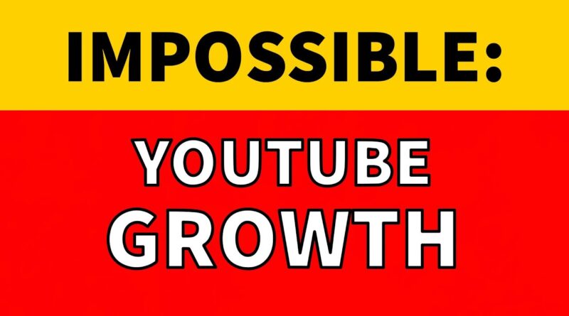Growing Your YouTube Channel in 2019 – Impossible