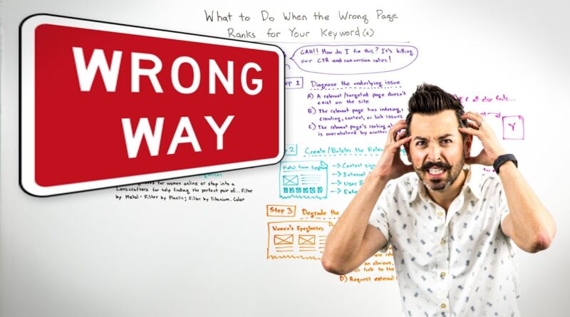 What to Do When the Wrong Page Ranks for Your Keyword(s) – Whiteboard Friday