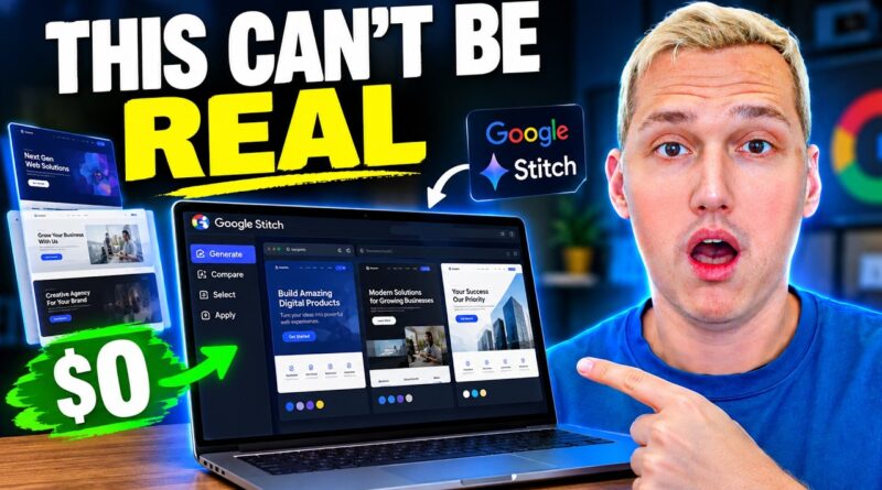 Google Stitch CLI Just Made Web Design INSANELY Easy (Build Websites for FREE)